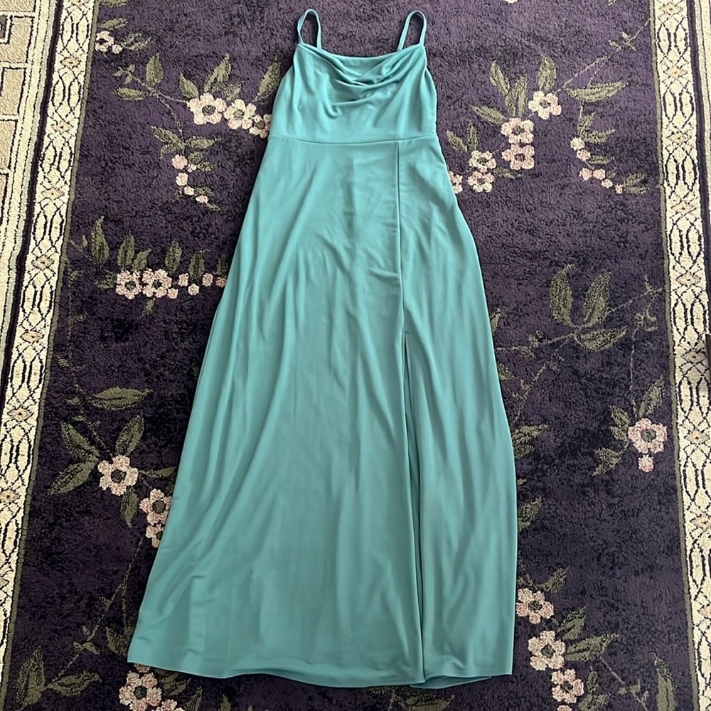 Birdy Grey Ash Crepe Dress in color Sea Glass Sz XL - Picture 10 of 16